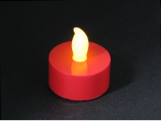 Christmas Flashing Yellow Light Candle (Red)